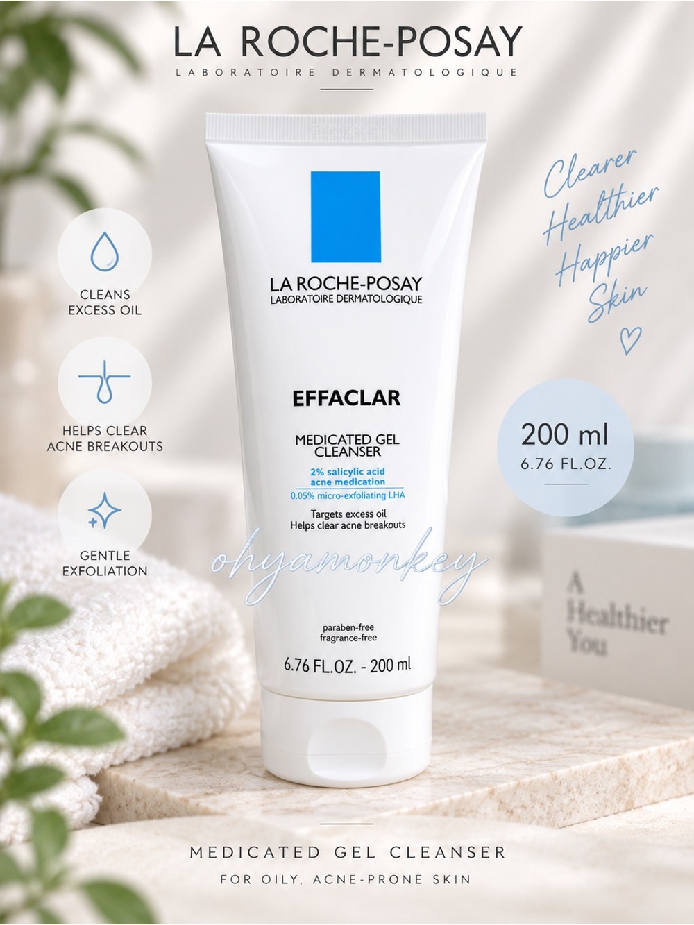 LA ROCHE-POSAY Effaclar Medicated Gel Cleanser EXP 2028/06
